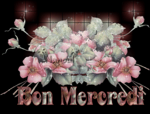 Gif animé Bon mercredi fleurs